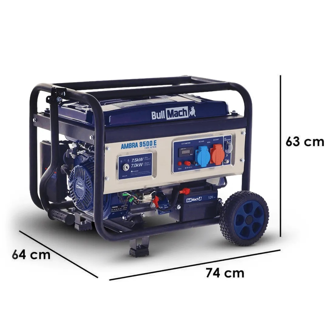 EBERTH - 3000 W Generatore Di Corrente (telaio, Motore A Benzina 6,5 Cv